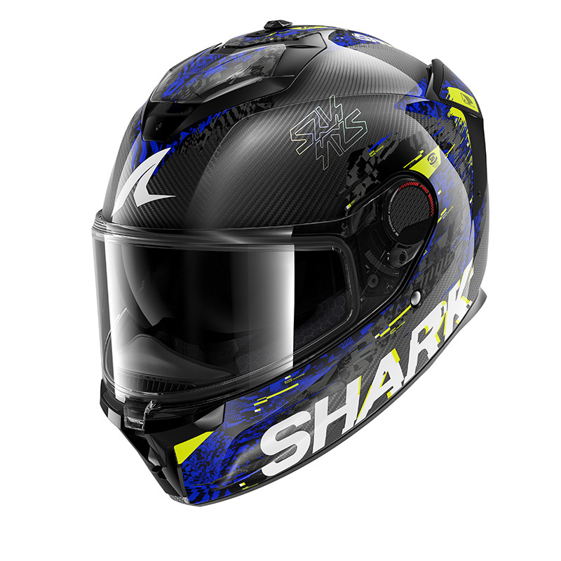 Casco Shark Spartan GT Pro Carbon Speed-Vib antracita azul