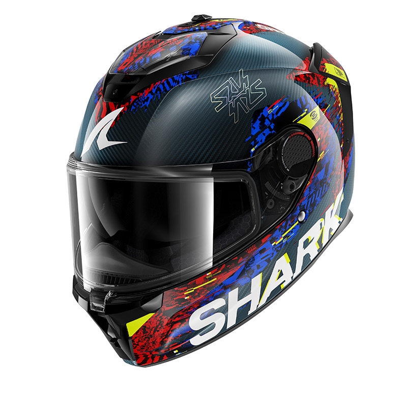 Casco Shark Spartan GT Pro Carbon Speed-Vib azul rojo