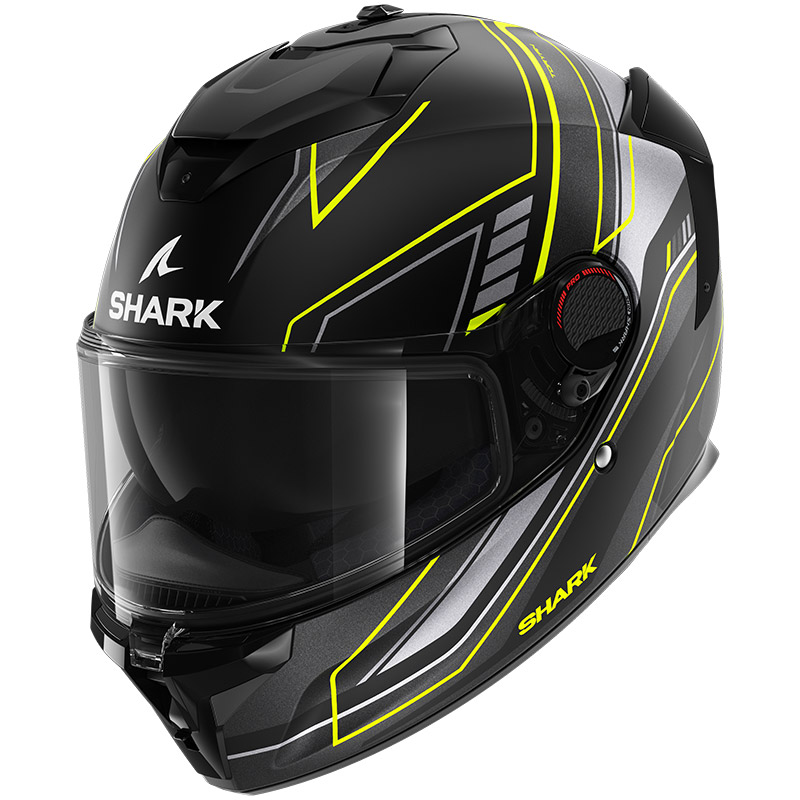 Shark Spartan GT Pro Toryan Helm grau gelb