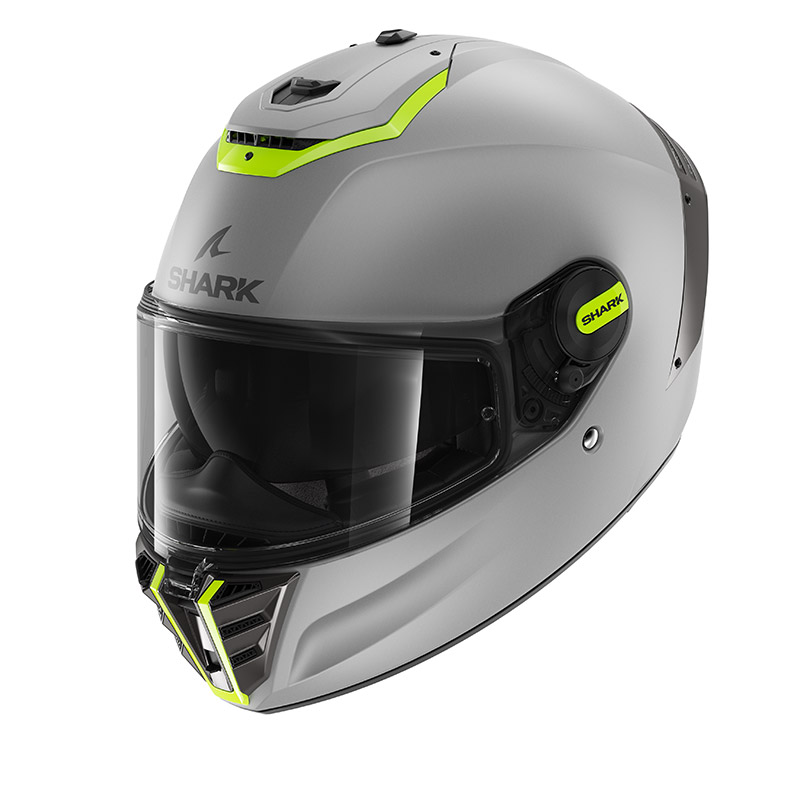Casque Shark Spartan RS Blank SP Mat argent jaune