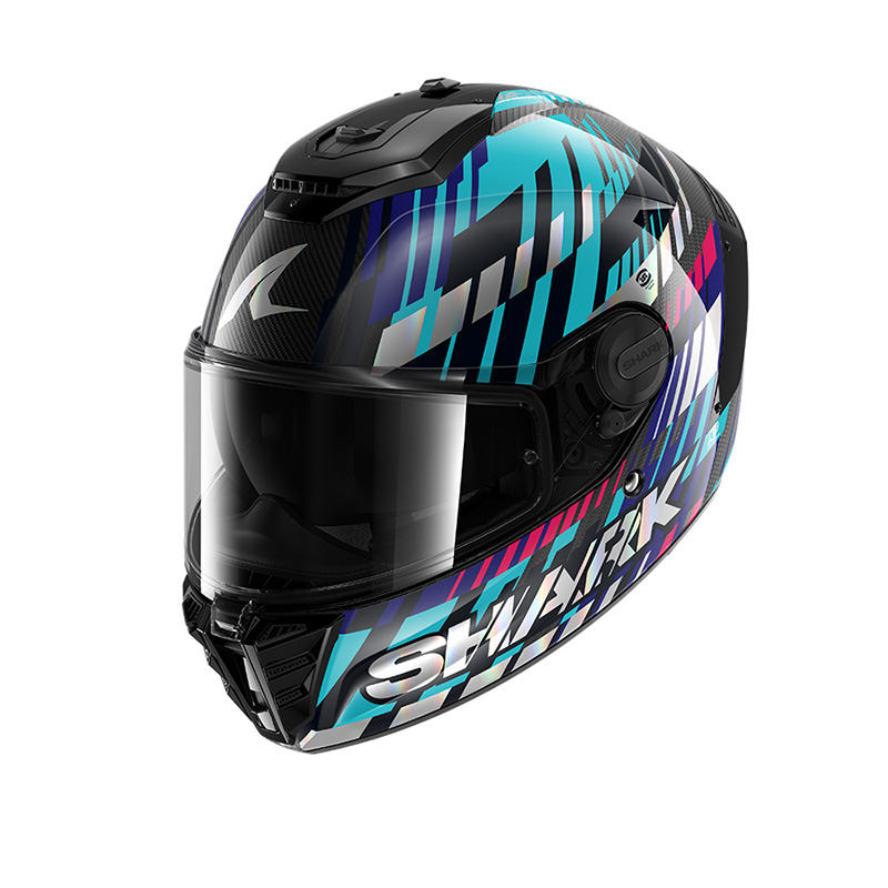 Casco Shark Spartan RS Carbon Vibetrack blu