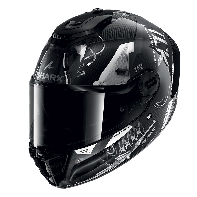 Casco Shark Spartan RS Carbon XBot plata HE8157EDAS Cascos Integrales