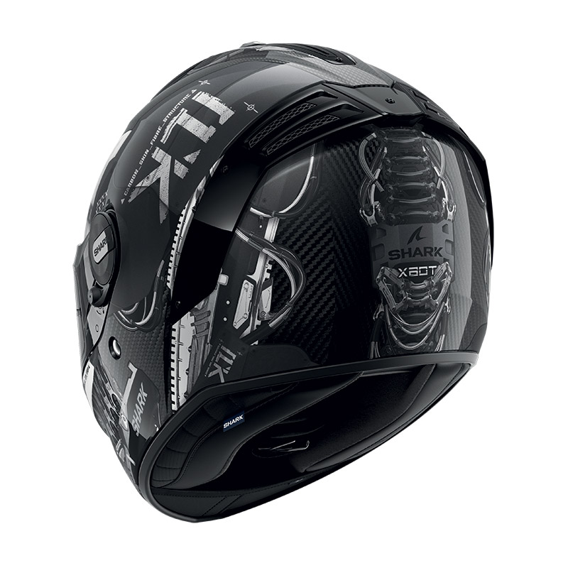 Casco Shark Spartan RS Carbon XBot plata HE8157EDAS Cascos Integrales