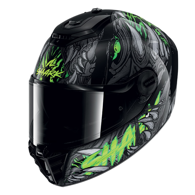 Casco Shark Spartan RS Shaytan nero verde