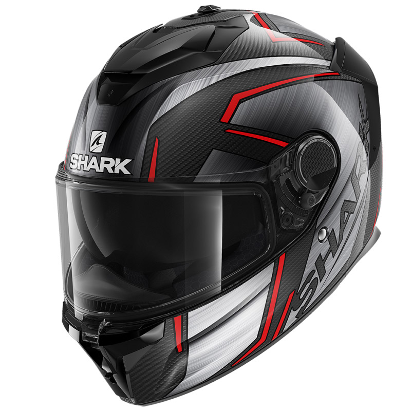 Casco Shark Spartan Gt Carbon Kromium Rosso | MotoStorm
