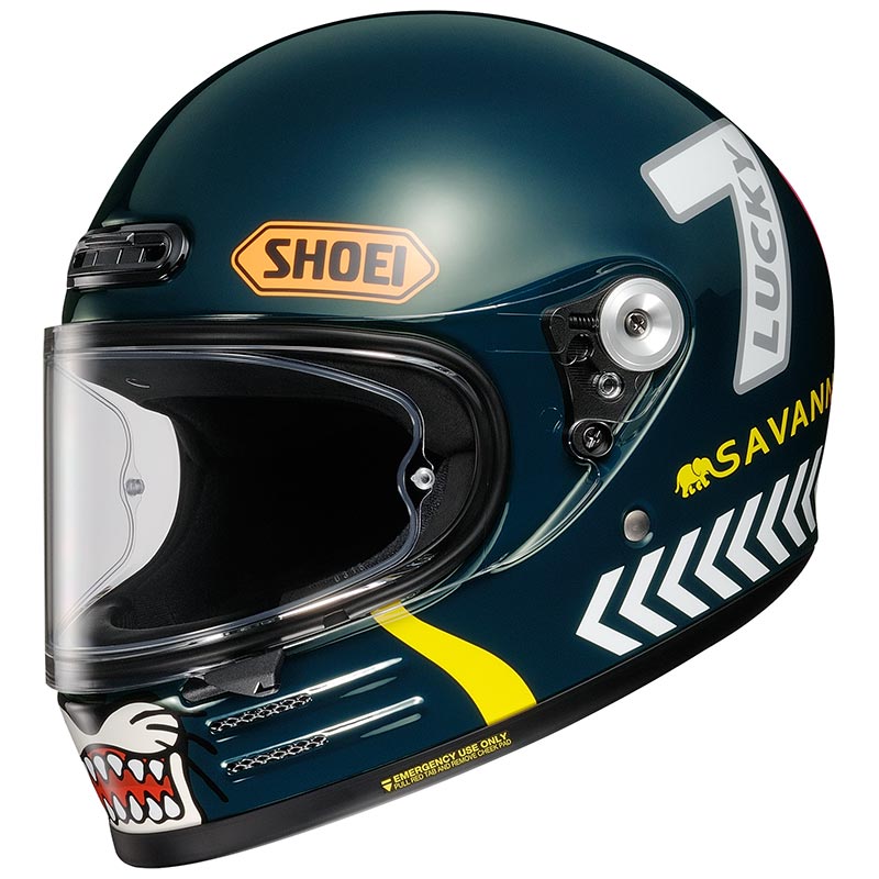 Casco Shoei Glamster 06 Cheetah TC-2 verde