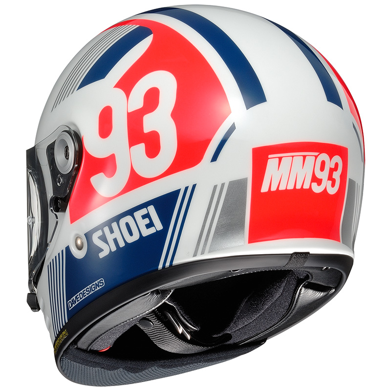 レッド系 SHOEI 限定 Glamster MM93 レトロ グラムスター L 試着のみ