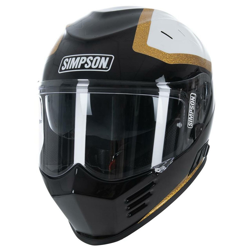 Casco Simpson Venom Tanto nero tangol bianco