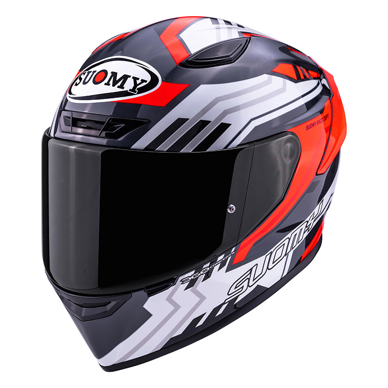 Suomy Track-1 Framework Helm weiß rot