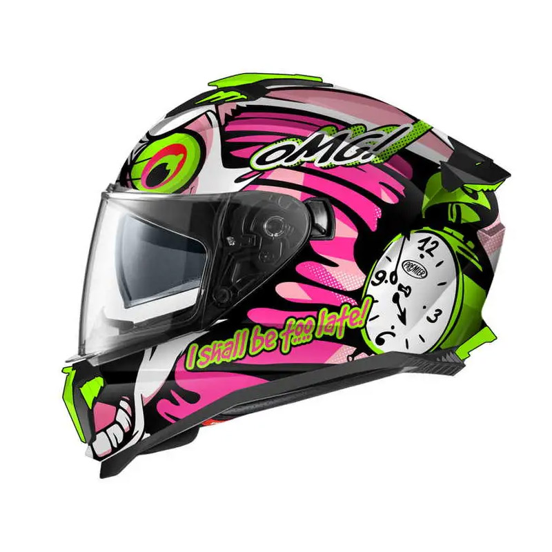 Casco Premier Typhoon BU 18 BM Blanco Fucsia