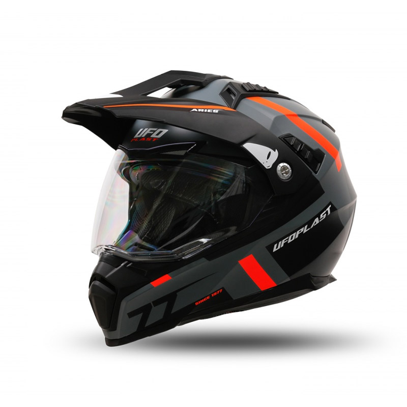 Casco Ufo Aries 2206 2024 grigio arancio