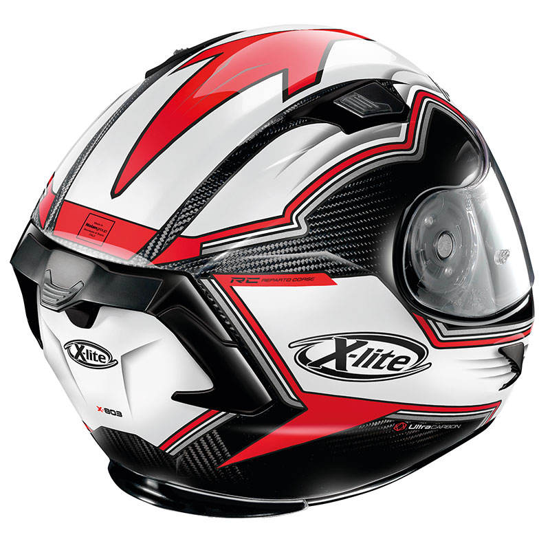 Xlite X803 Ultra Carbon Hangar White Red U83000590068 Full Face