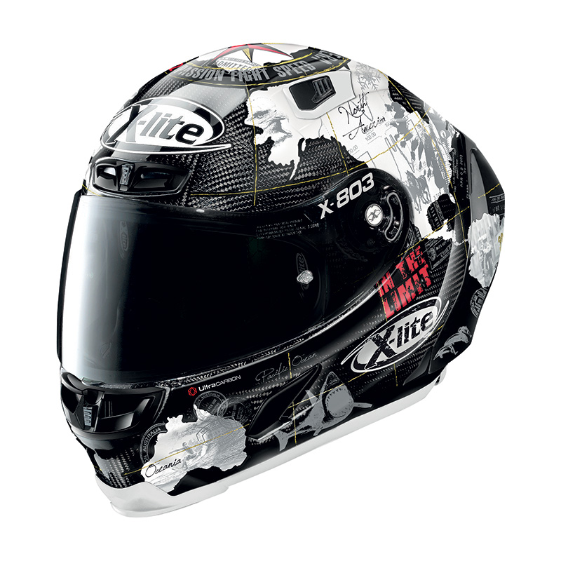 X-Lite X-803RSウルトラカーボンレプリカチェカホワイト フルフェイス ヘルメット U8R000606060 | MotoStorm