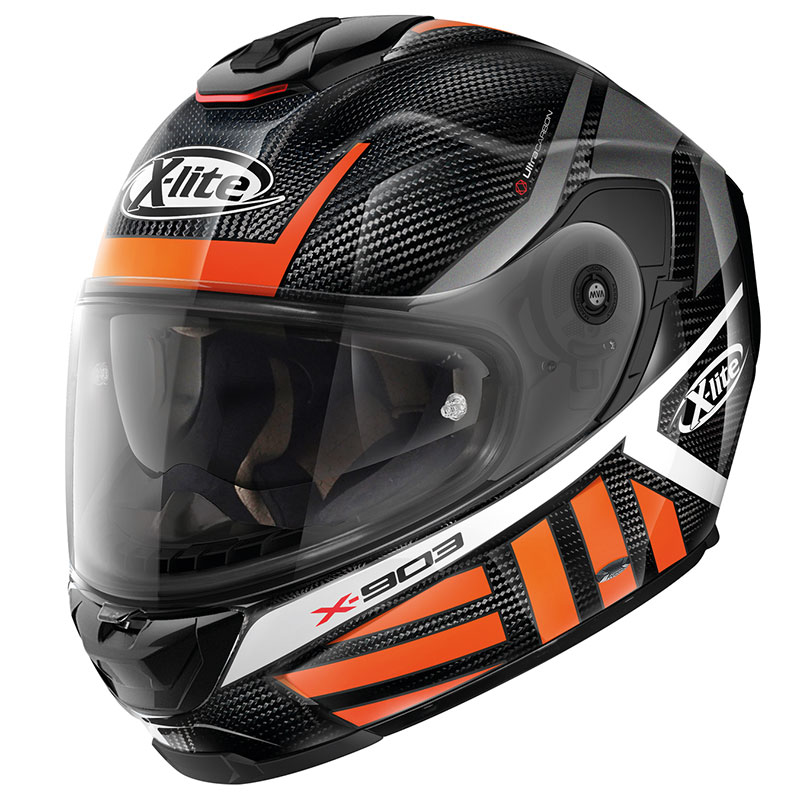 X-lite X-903 Ultra Carbon Cheyenne N-com Orange X9U000530045 Full Face  Helmets | MotoStorm