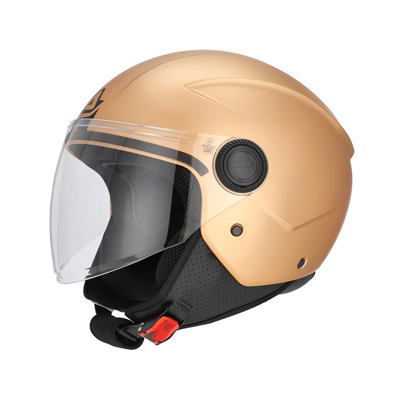 Casque Jet Acerbis Brezza Métallique bronze mat
