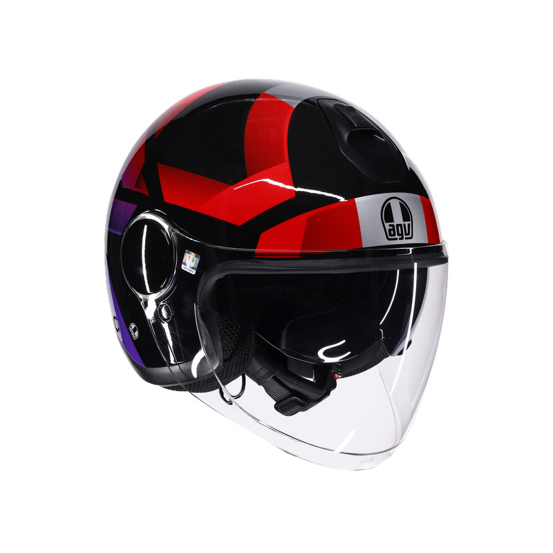 Agv Eteres E2206 Camogli Helmet Red Purple