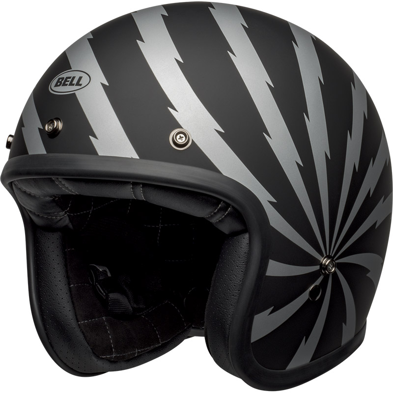 Casco Bell Custom 500 Vertigo nero argento