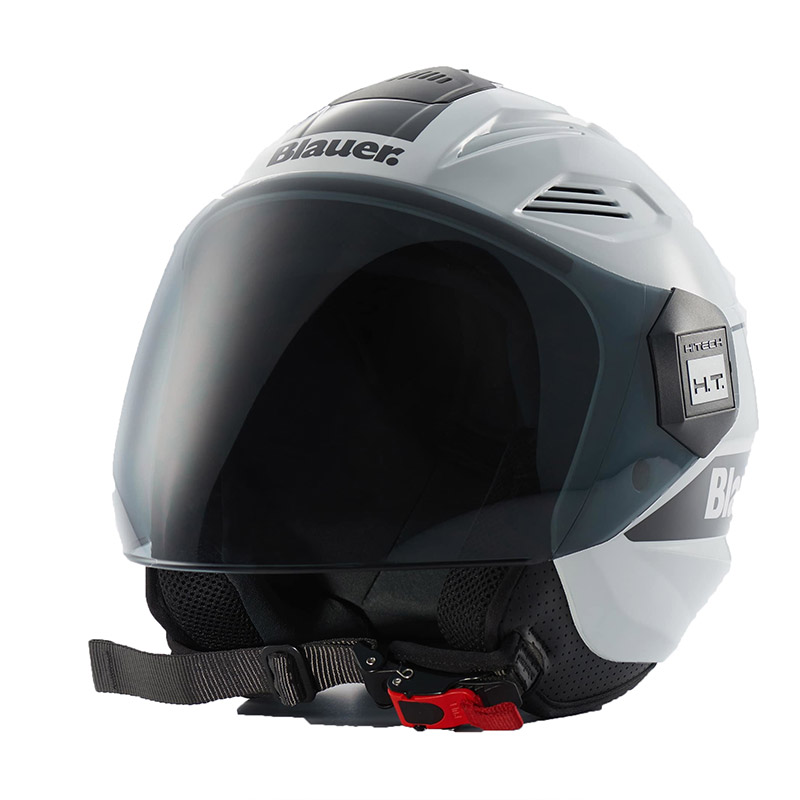 Casco Blauer Brat bianco nero