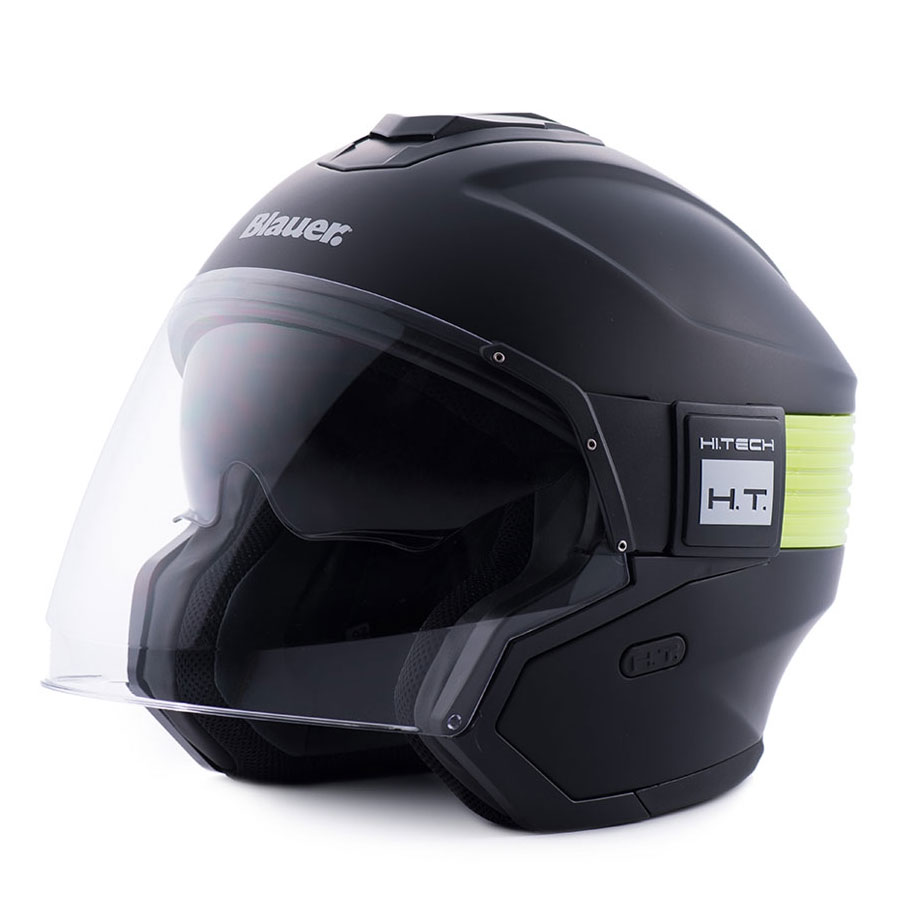 Casco Blauer Hacker nero giallo