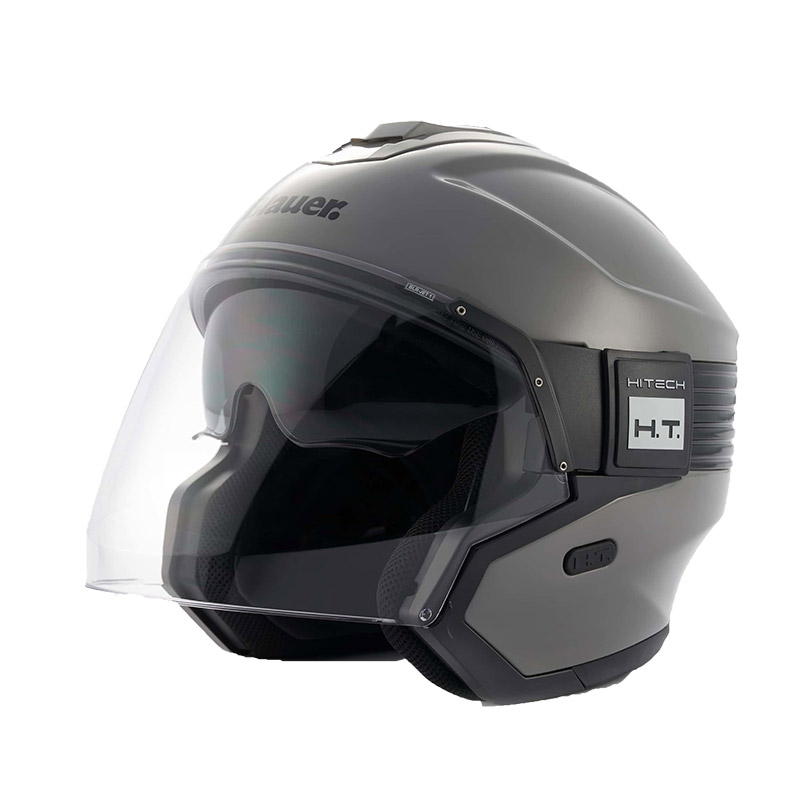 Blauer Hacker Helmet Glossy Grey | MotoStorm [en]