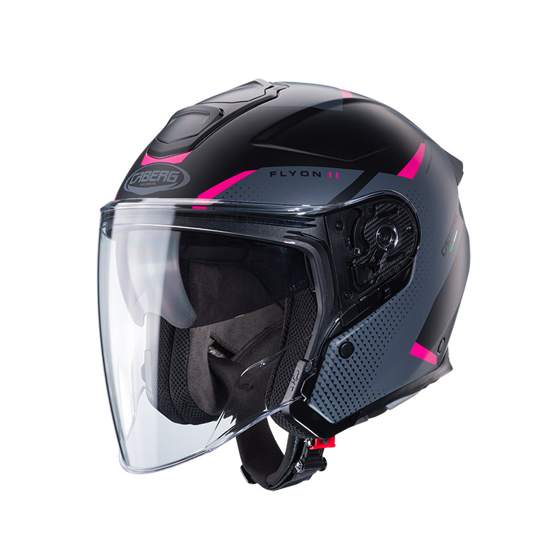 Casco Caberg Flyon 2 Boss grigio fucsia