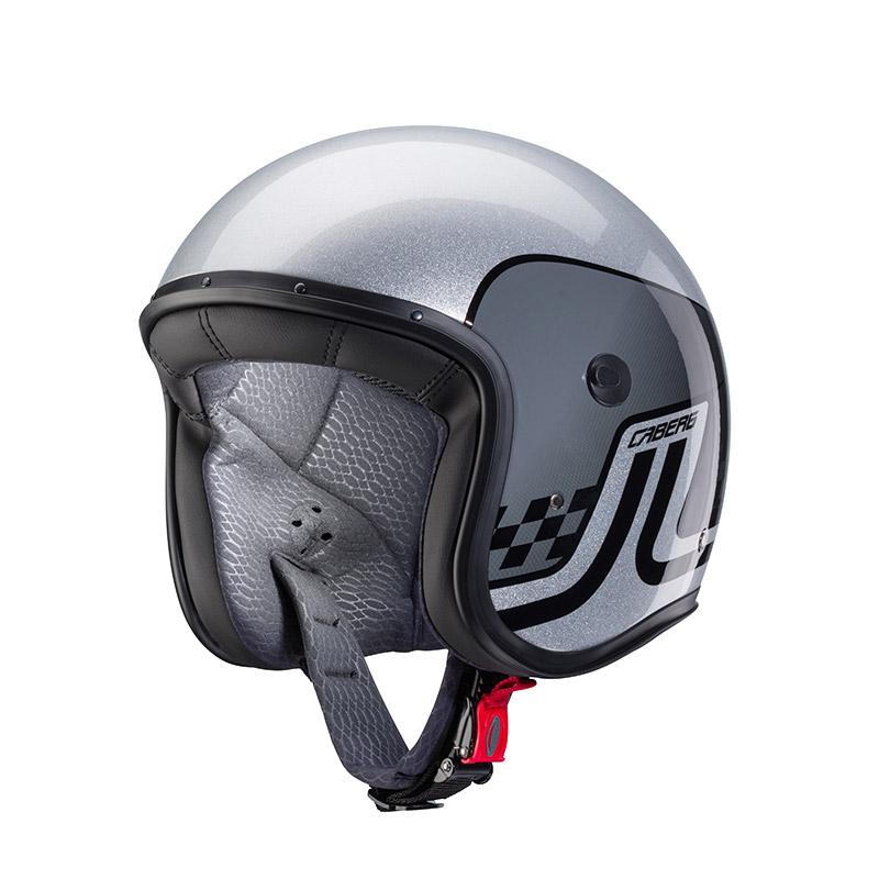 Casco Caberg Freeride Trophy argento nero grigio