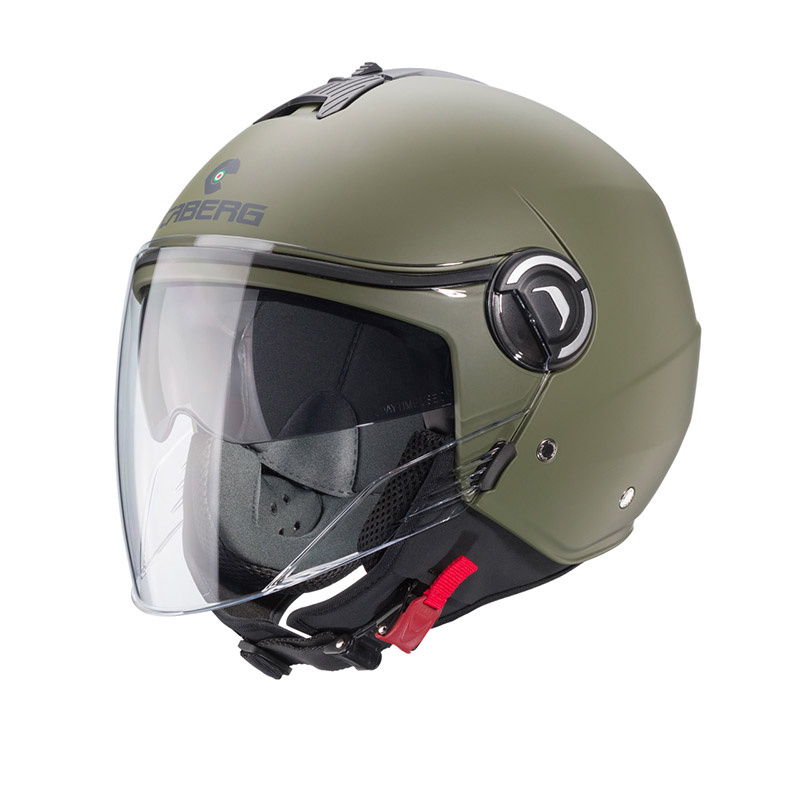 Casco Caberg Riviera V4 Verde Militare Opaco | MotoStorm