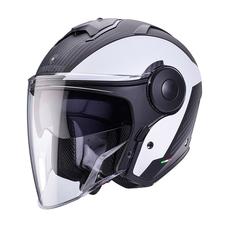 Casco Caberg Soho Milano nero opaco bianco