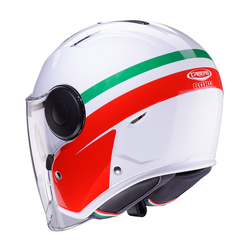 Casco Caberg Soho Zephyr bianco rosso verde