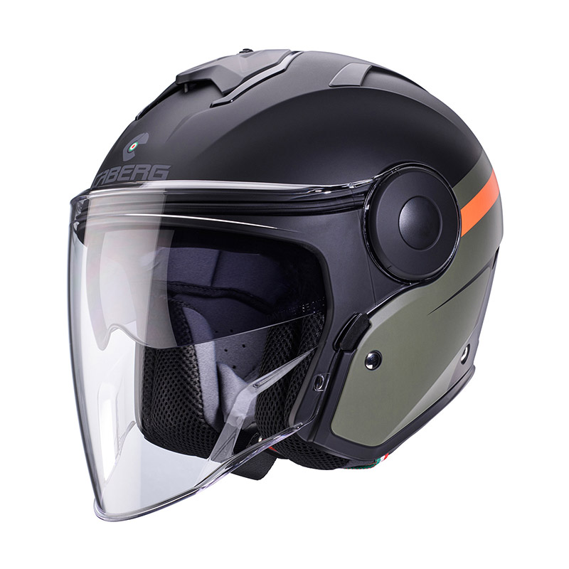 Casco Caberg Soho Zephyr nero verde arancio