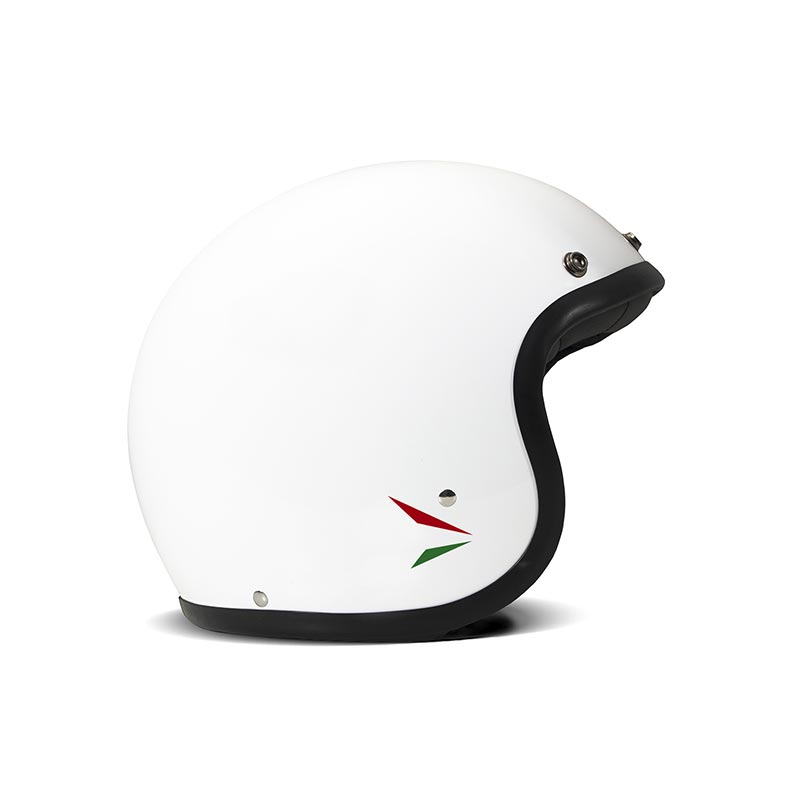 Casco Dmd Jet Retro Ita blanco