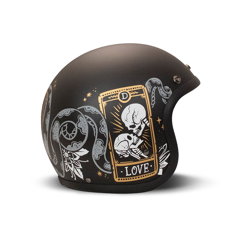 Casco Dmd Jet Retro Cards opaco