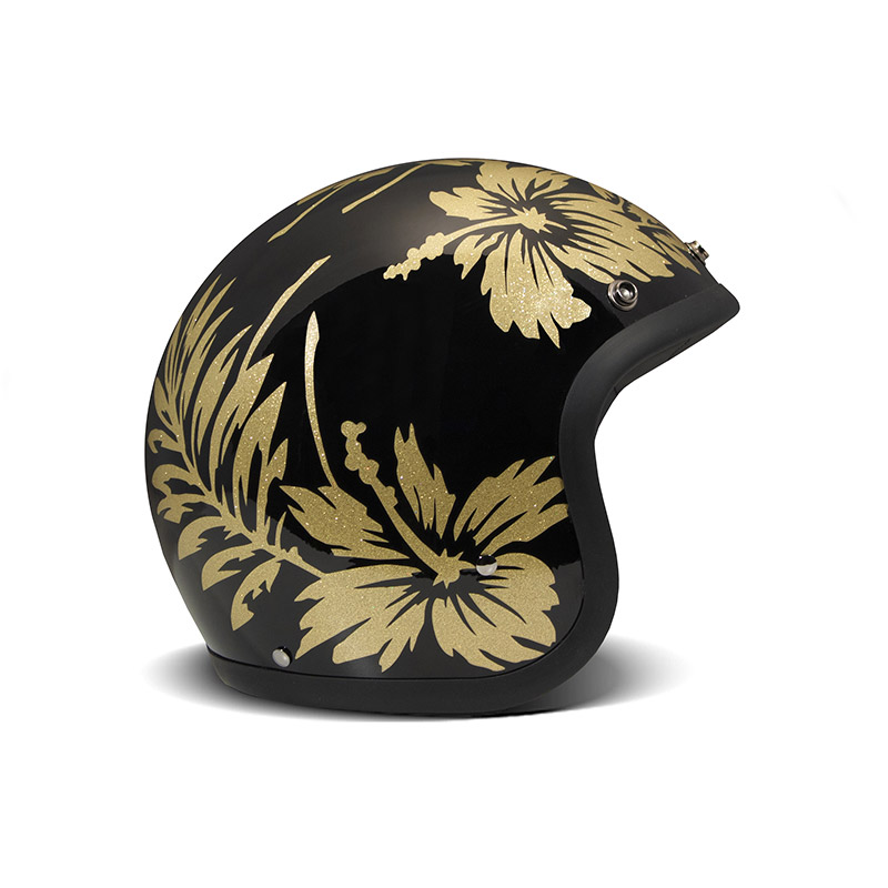 Casque Dmd Jet Vintage Fleur