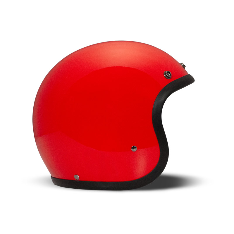 Casco Dmd Jet Retro rosso