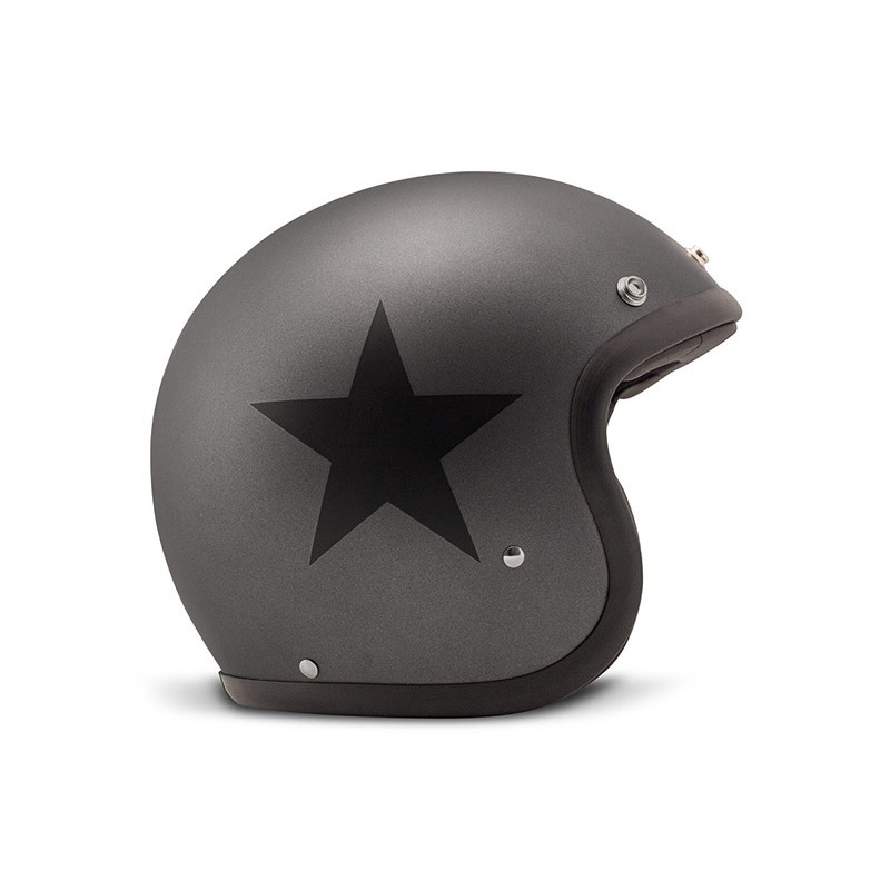 Casco Dmd Jet Retro Star grey