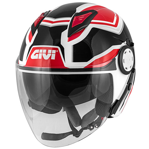 Casco Givi 12.3 Stratos Shade nero bianco rosso