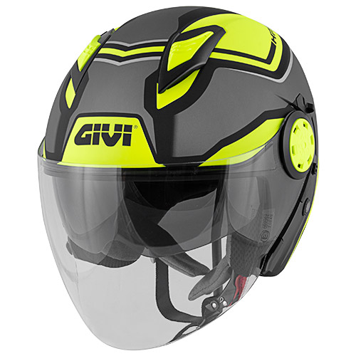 Casco Givi 12.3 Stratos Shade titanio giallo