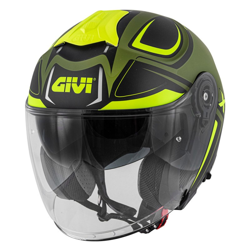 Casco Jet Givi X.22 Planet Hyper verde giallo