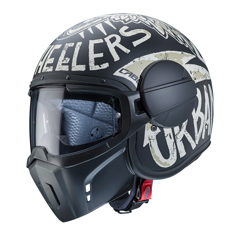 Caberg Ghost Nuke Helmet Black Matt Grey C4FL00D5 Jet Helmets