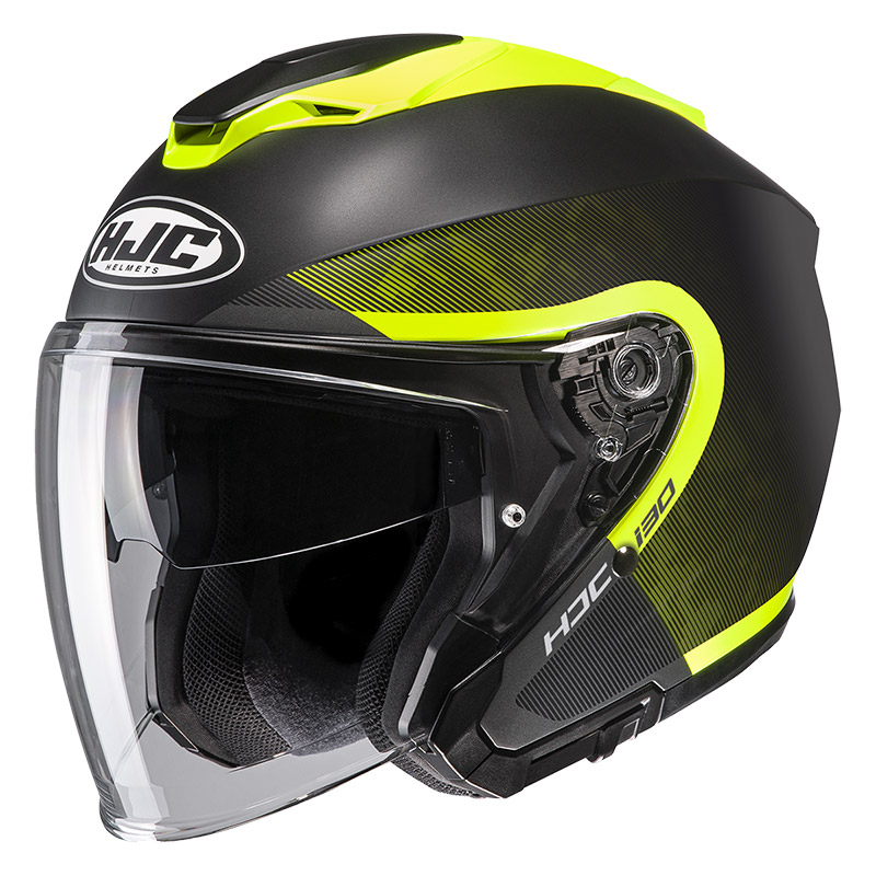 Casco Jet Hjc I30 Dexta nero giallo