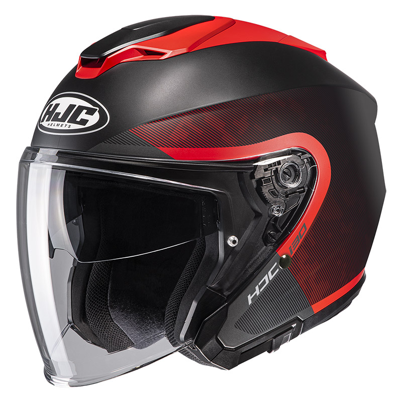 Casco Jet Hjc I30 Dexta nero rosso