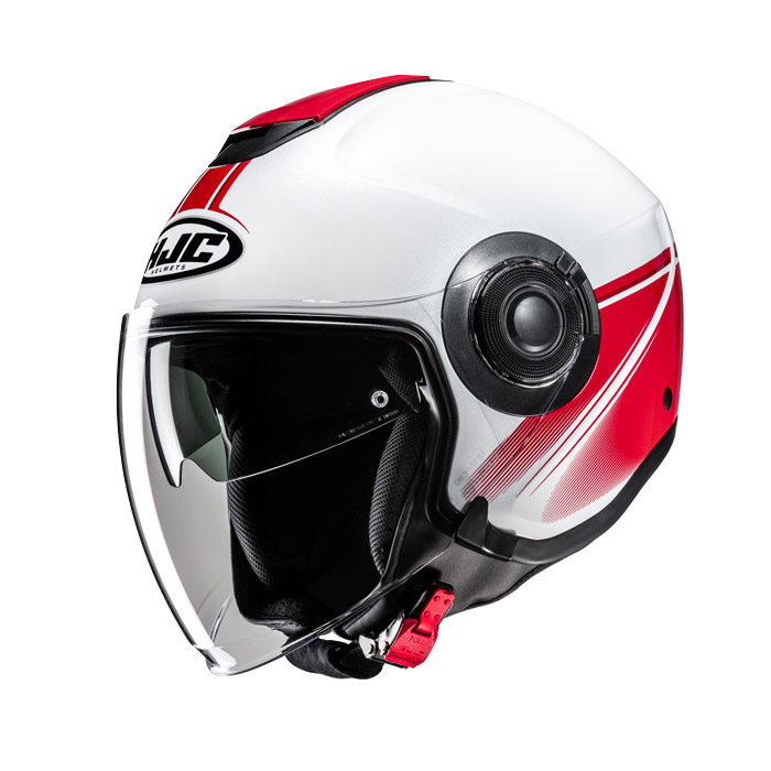 Hjc I40n Vision Helmet White Red
