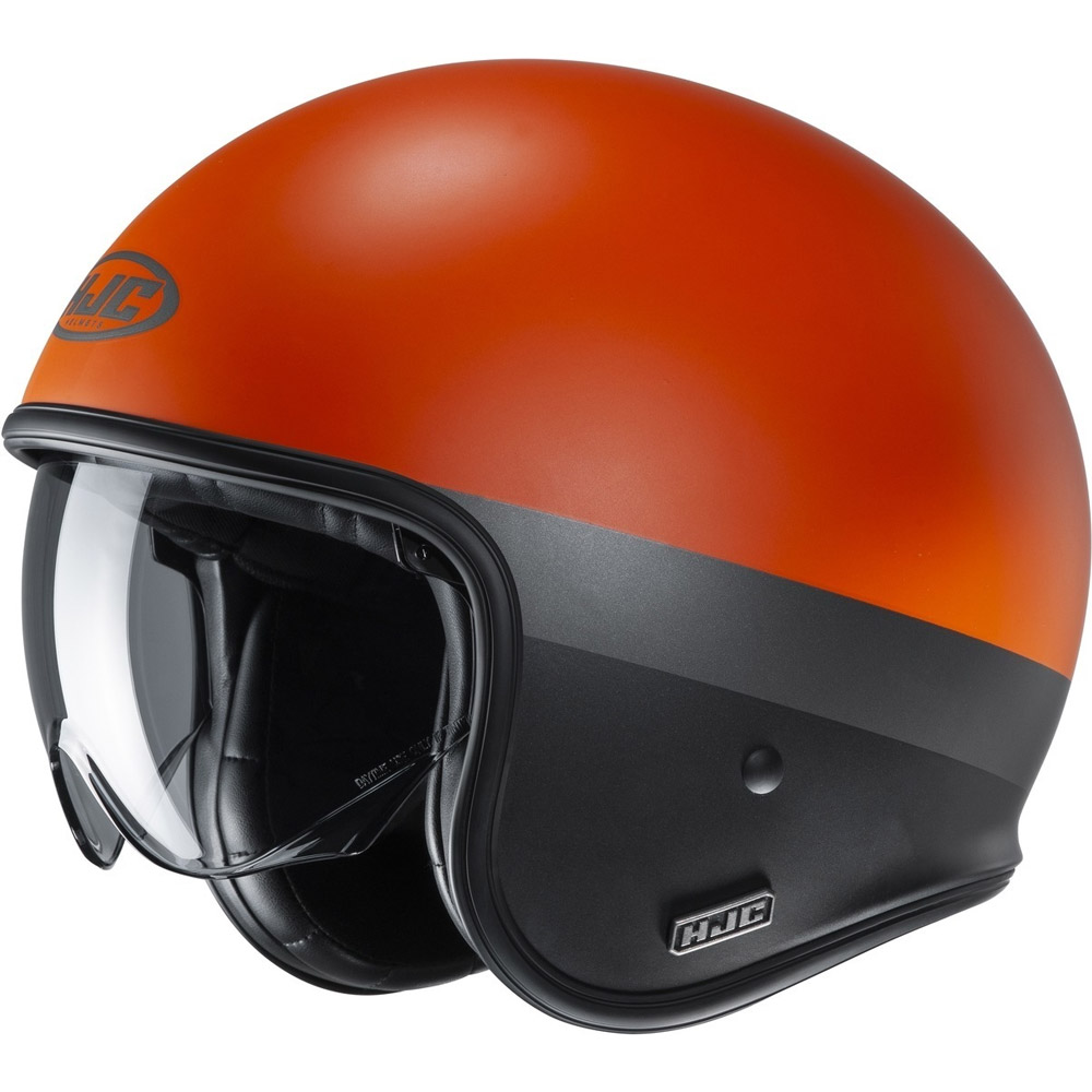 Casco HJC V30 Perot arancio nero