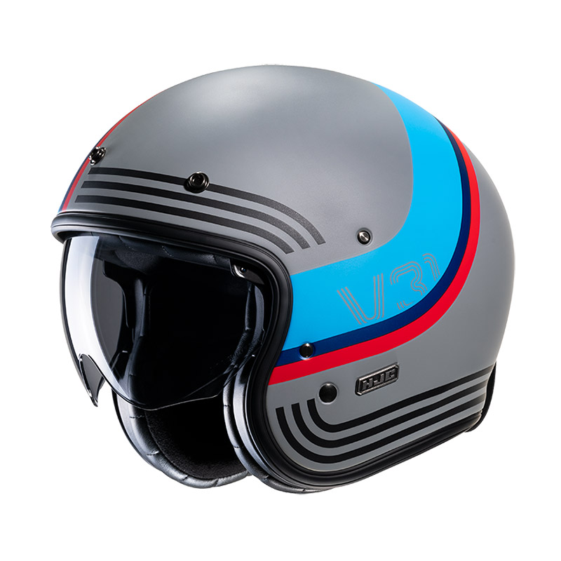 Casco HJC V31 Byron grigio blu