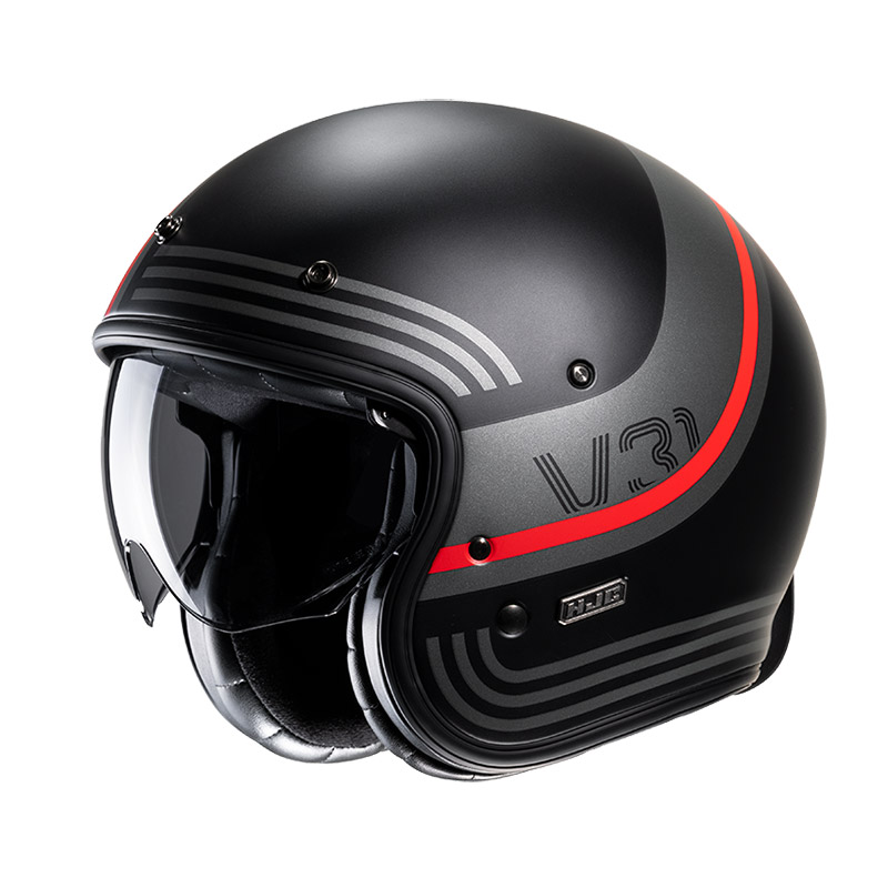 Casco HJC V31 Byron rosso nero