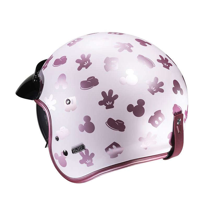 Hjc V31 Disney Mickey Helmet Pink HJC 166078 MC8SF Jet Helmets
