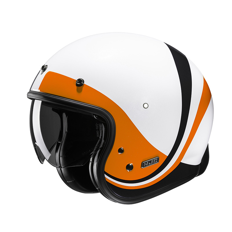 Casco HJC V31 Emgo bianco arancio