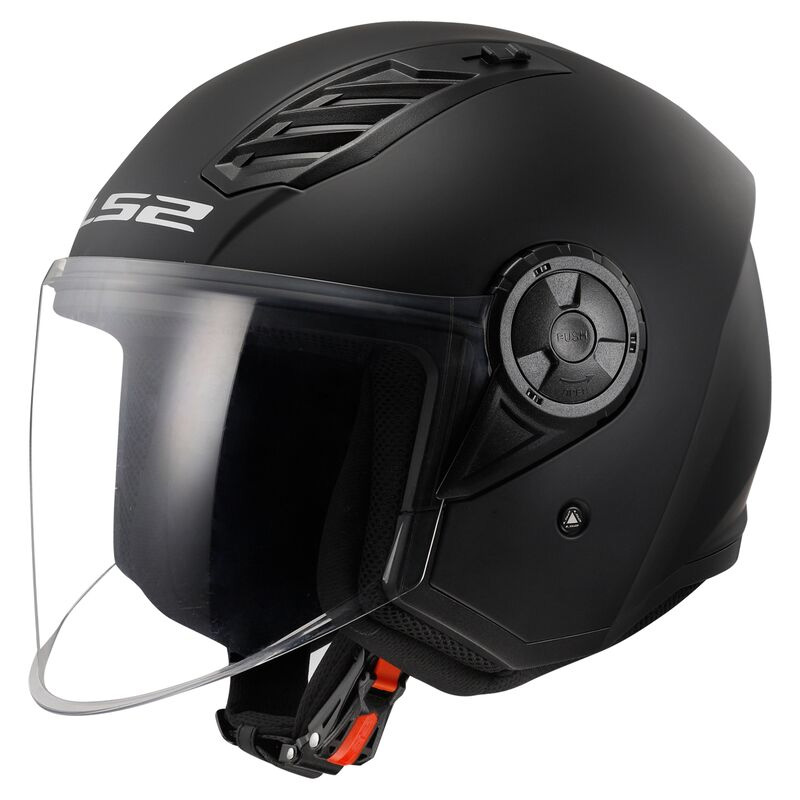 Casco LS2 OF616 Airflow 2 Solid nero opaco