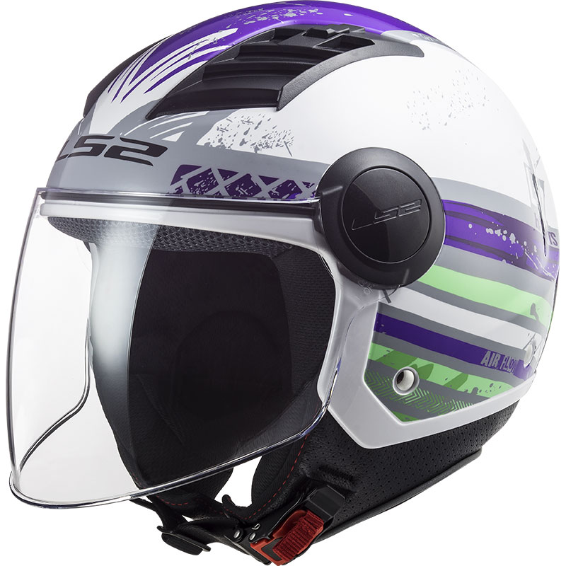 Casco Ls2 Airflow L Of562 Ronnie Titanio Viola | MotoStorm