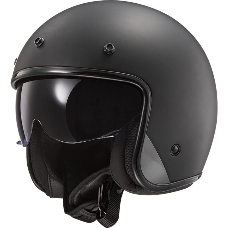 Casco LS2 OF601 Bob 2 Solid nero opaco